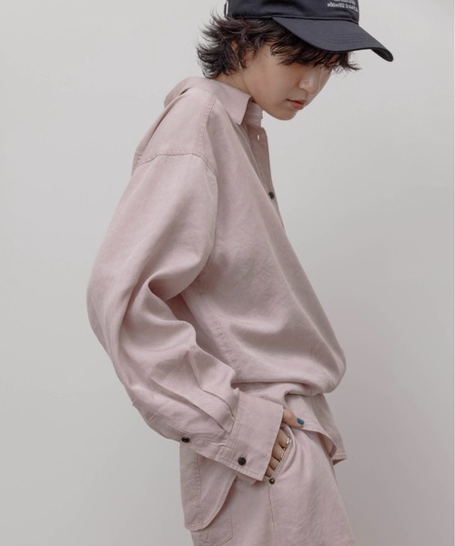 Eimee Law(エイミーロウ)の「バイオ加工シャツ(シャツ/ブラウス・レディース・ピンク/オリーブ/スミクロ・FREE)」の17枚目の写真