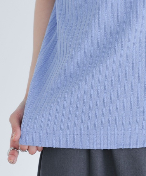 somari imagination（ソマリ イマジネーション）の「パイピングリボンカットソー（Tシャツ/カットソー・レディース・ブルー/ブラック・2/1）」の8枚目の写真