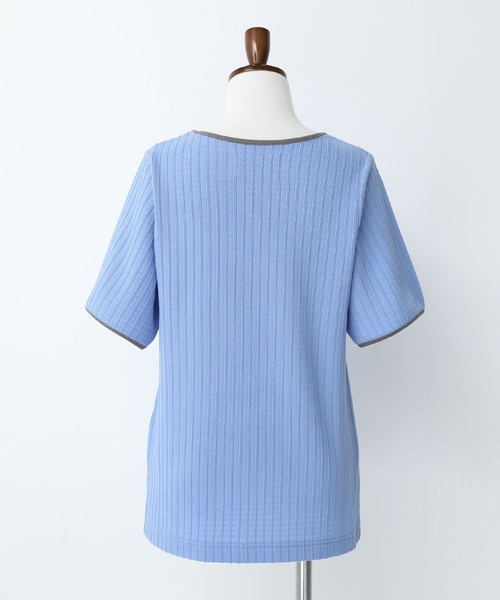 somari imagination（ソマリ イマジネーション）の「パイピングリボンカットソー（Tシャツ/カットソー・レディース・ブルー/ブラック・2/1）」の20枚目の写真