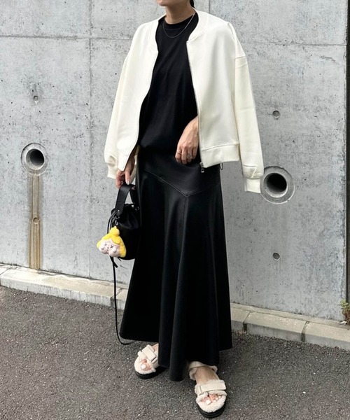 notch.（ノッチ）の「ダンボールMA-1（MA-1・レディース・ブラック/オフホワイト/モカ・M）」の5枚目の写真