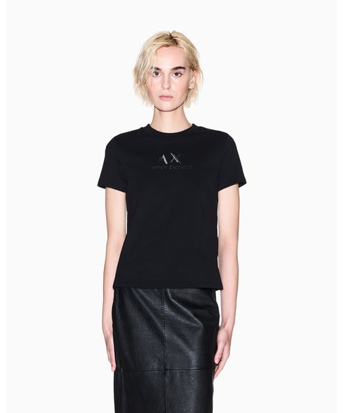 Armani Exchange A/X ロゴ コットン クルーネック Tシャツ ARMANI EXCHANGE tシャツ 「A|X アルマーニ エクスチェンジ