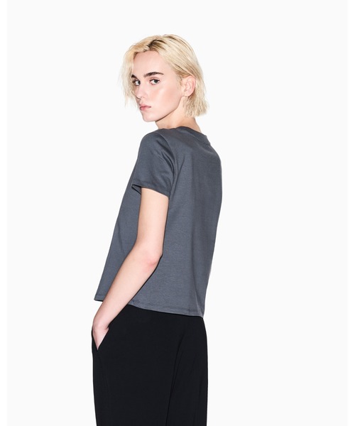 tシャツ 「A|X アルマーニ エクスチェンジ」グリッターロゴ 半袖クルーネックTシャツ/REGULAR BOXY レディース A|X アルマーニ エクスチェンジ】グリッターロゴ 半袖クルー