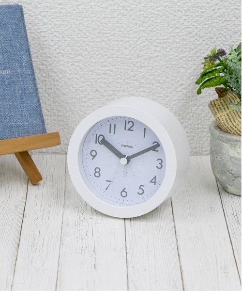 その他セレクト（ソノタセレクト）の「手のひらサイズの目覚まし時計 ルント（置時計・レディース・グレー/ホワイト/ライトイエロー・FREE）」の5枚目の写真