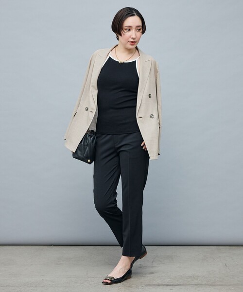 NOLLEY’S Sophi（ノーリーズソフィ）の「アメスリカップ付キャミソール（キャミソール・レディース・ホワイト/ブラック・38）」の3枚目の写真