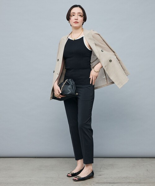 NOLLEY’S Sophi（ノーリーズソフィ）の「アメスリカップ付キャミソール（キャミソール・レディース・ホワイト/ブラック・38）」の4枚目の写真