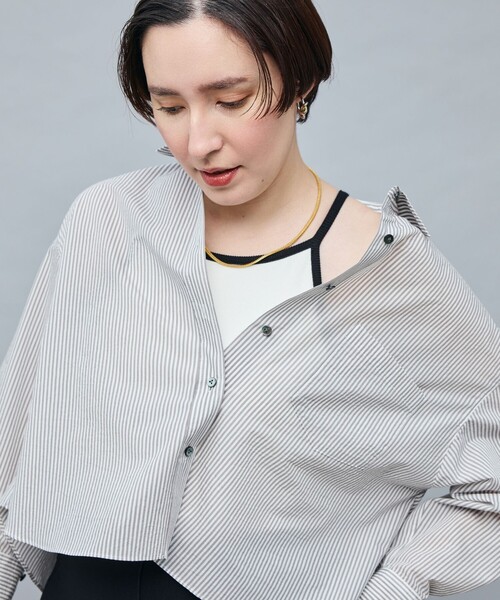 NOLLEY’S Sophi（ノーリーズソフィ）の「アメスリカップ付キャミソール（キャミソール・レディース・ホワイト/ブラック・38）」の13枚目の写真