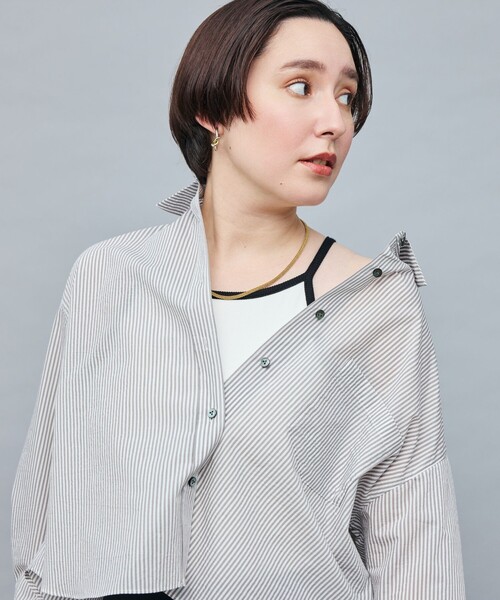 NOLLEY’S Sophi（ノーリーズソフィ）の「アメスリカップ付キャミソール（キャミソール・レディース・ホワイト/ブラック・38）」の15枚目の写真