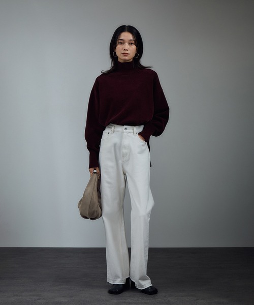 SALON adam et rope'（サロン アダム エ ロペ）の「リアルスウェードクリテミニバッグ（ハンドバッグ・レディース・ライトグレー/ブラウン・FREE）」の7枚目の写真