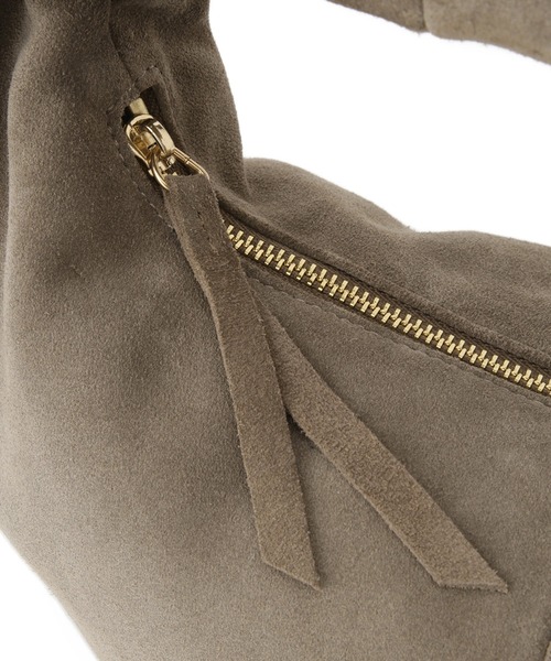 SALON adam et rope'（サロン アダム エ ロペ）の「リアルスウェードクリテミニバッグ（ハンドバッグ・レディース・ライトグレー/ブラウン・FREE）」の18枚目の写真