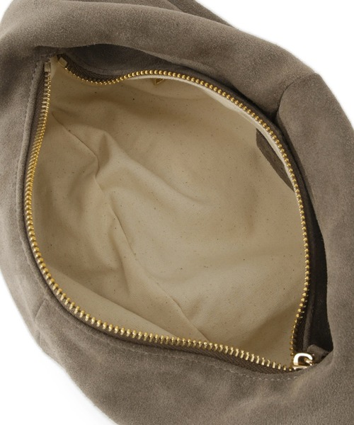 SALON adam et rope'（サロン アダム エ ロペ）の「リアルスウェードクリテミニバッグ（ハンドバッグ・レディース・ライトグレー/ブラウン・FREE）」の16枚目の写真