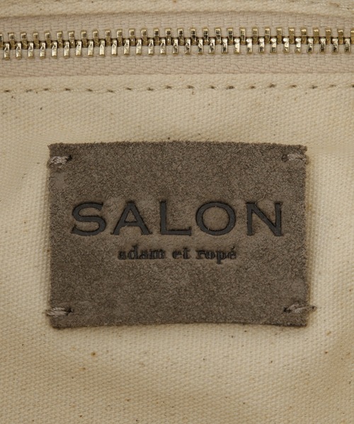 SALON adam et rope'（サロン アダム エ ロペ）の「リアルスウェードクリテミニバッグ（ハンドバッグ・レディース・ライトグレー/ブラウン・FREE）」の14枚目の写真