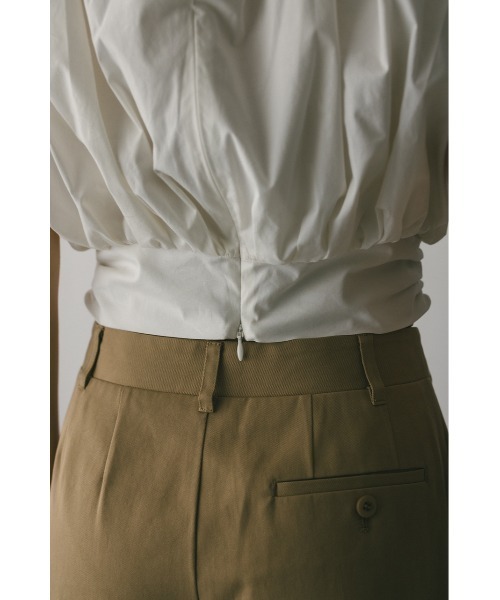 STYLEMIXER（スタイルミキサー）の「ショルダーギャザートップ（シャツ/ブラウス・レディース・サックスブルー/ブラック/ホワイト・SMALL/MEDIUM）」の11枚目の写真