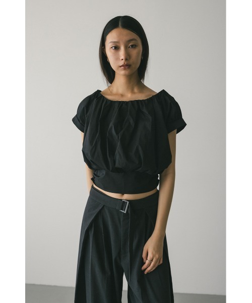 STYLEMIXER（スタイルミキサー）の「ショルダーギャザートップ（シャツ/ブラウス・レディース・サックスブルー/ブラック/ホワイト・SMALL/MEDIUM）」の16枚目の写真