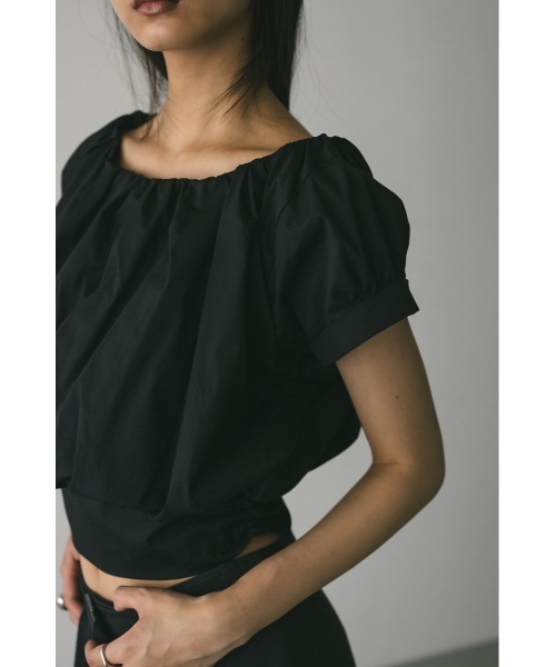 STYLEMIXER（スタイルミキサー）の「ショルダーギャザートップ（シャツ/ブラウス・レディース・サックスブルー/ブラック/ホワイト・SMALL/MEDIUM）」の18枚目の写真