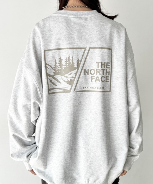 THE NORTH FACE（ザノースフェイス）の「THE NORTH FACE(ザ・ノースフェイス)/バックプリント ロゴ ルーズフィット スウェット/M'S BOSQUE SWEATSHIRTS（スウェット・レディース・ブラック/クリーム/シルバー/グレー・M/L/XL/XXL/S）」の19枚目の写真
