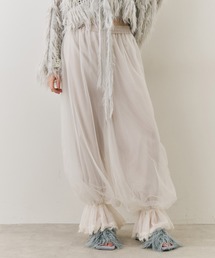 J1U by LA BELLE ETUDE（ジユウバイラベルエチュード）の「裾レースチュールバルーンパンツ（その他パンツ）」