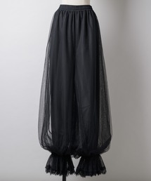 J1U by LA BELLE ETUDE（ジユウバイラベルエチュード）の「裾レースチュールバルーンパンツ（その他パンツ）」