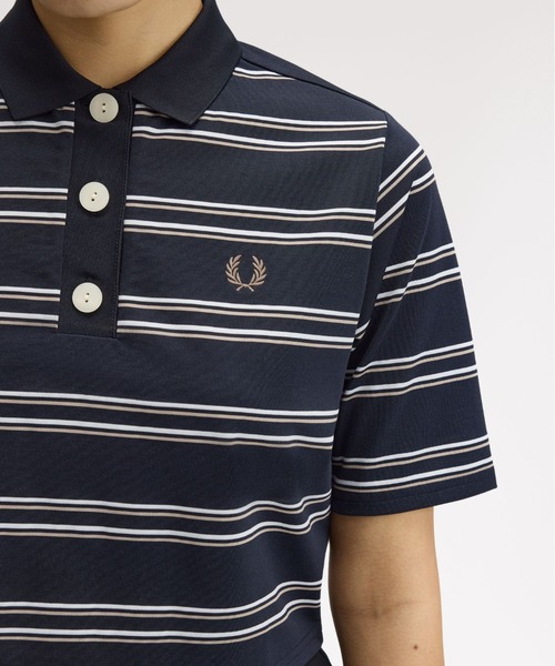FRED PERRY ブラックポロシャツ ストライプ付き 楽天市場】FRED PERRY フレッドペリー STRIPE POLO SHIRT