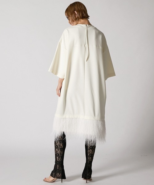 PRANK PROJECT（プランクプロジェクト）の「シャギーヘムオーバーTEE / Shaggy Hem Over Tee（Tシャツ/カットソー・レディース・ホワイト/ブラック/グレー・FREE）」の6枚目の写真