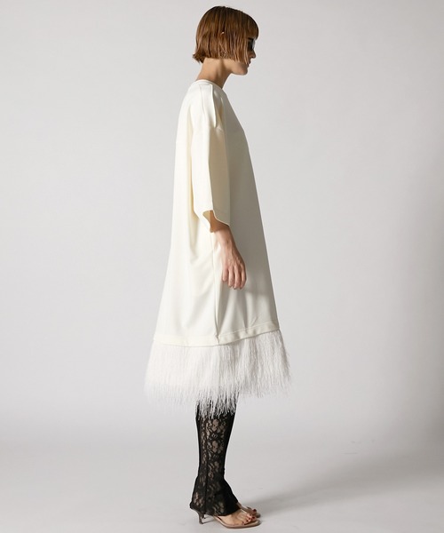 PRANK PROJECT（プランクプロジェクト）の「シャギーヘムオーバーTEE / Shaggy Hem Over Tee（Tシャツ/カットソー・レディース・ホワイト/ブラック/グレー・FREE）」の7枚目の写真