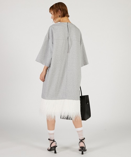 PRANK PROJECT（プランクプロジェクト）の「シャギーヘムオーバーTEE / Shaggy Hem Over Tee（Tシャツ/カットソー・レディース・ホワイト/ブラック/グレー・FREE）」の10枚目の写真