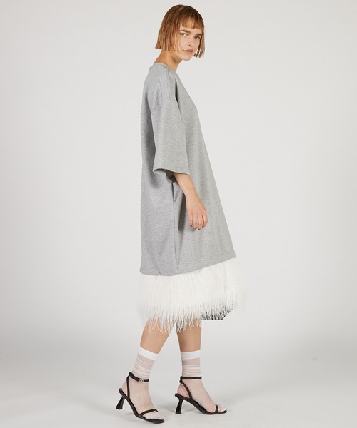 PRANK PROJECT（プランクプロジェクト）の「シャギーヘムオーバーTEE / Shaggy Hem Over Tee（Tシャツ/カットソー・レディース・ホワイト/ブラック/グレー・FREE）」の11枚目の写真