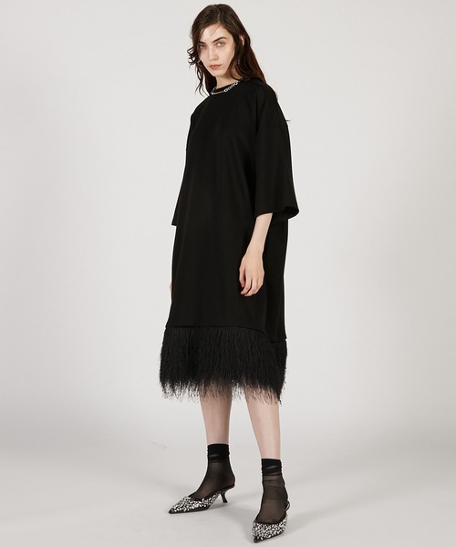 PRANK PROJECT（プランクプロジェクト）の「シャギーヘムオーバーTEE / Shaggy Hem Over Tee（Tシャツ/カットソー・レディース・ホワイト/ブラック/グレー・FREE）」の13枚目の写真