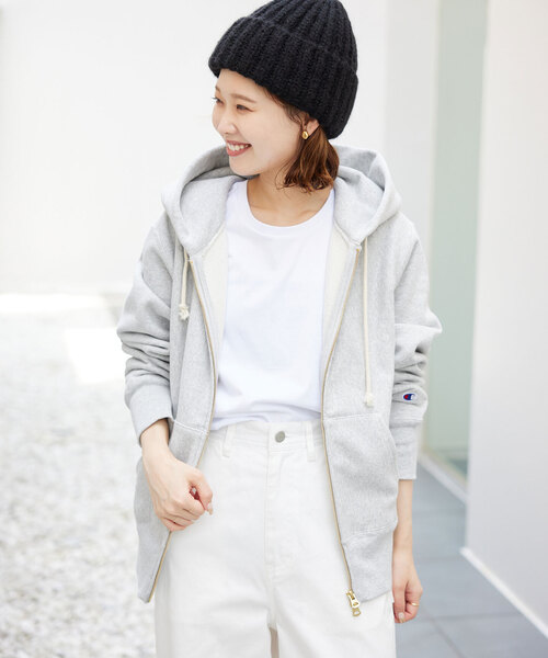 【すぐの発送可能】ＩＥＮＡパーカー 追加》Champion/チャンピオン SLOBE別注 ダブルジップパーカー