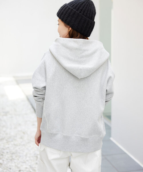 【Champion / チャンピオン】SLOBE別注パーカー グレー 追加》Champion/チャンピオン SLOBE別注 ダブルジップパーカー
