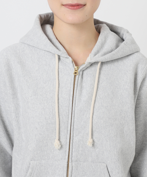 【Champion / チャンピオン】SLOBE別注パーカー グレー 追加》Champion/チャンピオン SLOBE別注 ダブルジップパーカー