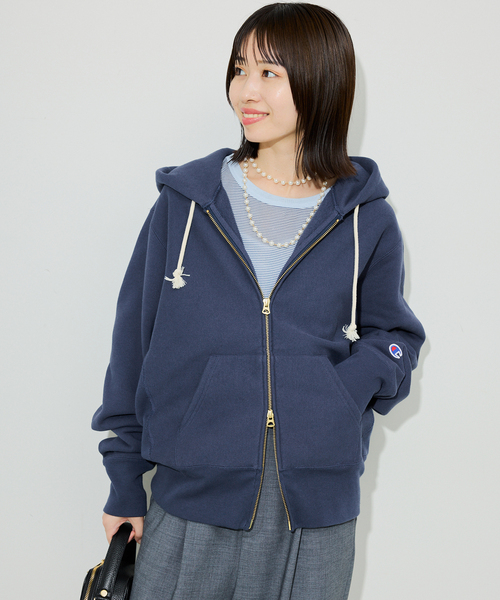 SLOBE IENA チャンピオンSLOBE別注 ダブルジップ パーカー2025 Champion/チャンピオン SLOBE別注 ダブルジップパーカー | スローブ