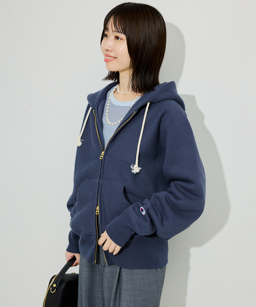 追加》Champion/チャンピオン SLOBE別注 ダブルジップパーカー