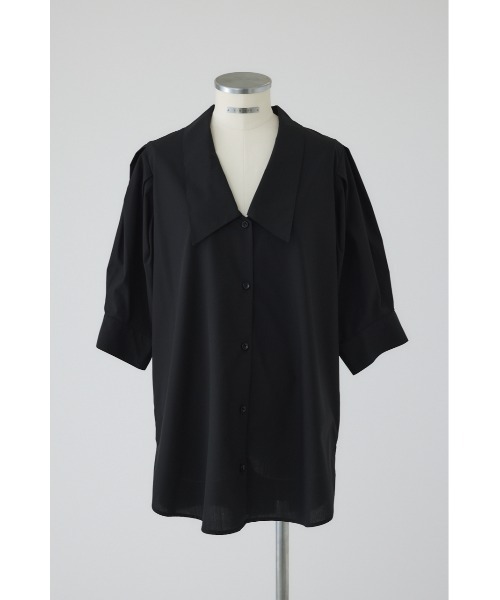 RIM.ARK Quaker collar blouse ブラック RIM.ARK（リムアーク）の「Quaker collar blouse クエーカー