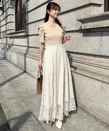 個性的　ノースリーブ　アシメ　アシンメトリー　異素材　ホワイト　白 アニュアンス anuans アシメセットカットトップス （WHITE） -靴