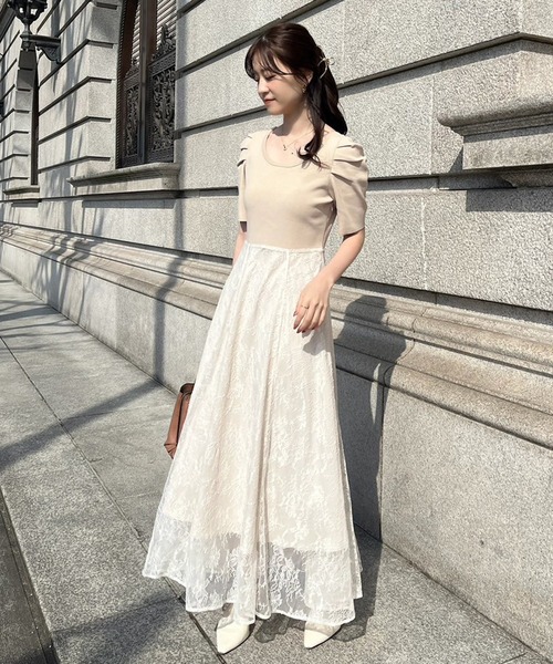 セール】【megumi企画】美シルエットドッキングワンピース