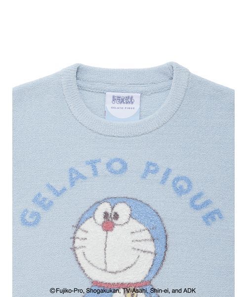 gelato pique（ジェラートピケ）の「【ドラえもん】【キッズ】ジャガードプルオーバー&ショートパンツセット（ルームウェア/パジャマ・キッズ・ブルー/ピンク・90/100/110/120）」の6枚目の写真