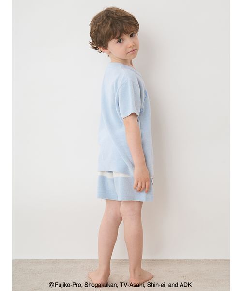 gelato pique（ジェラートピケ）の「【ドラえもん】【キッズ】ジャガードプルオーバー&ショートパンツセット（ルームウェア/パジャマ・キッズ・ブルー/ピンク・90/100/110/120）」の22枚目の写真