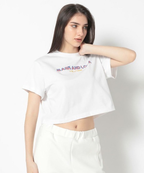 MARK & LONA(マークアンドロナ)の「Vice Short Boxy Tee | WOMEN(Tシャツ/カットソー・レディース・ブラック/ホワイト/ピンク・38)」の1枚目の写真