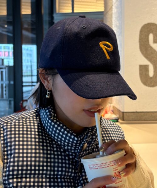 CIAOPANIC TYPY（チャオパニックティピー）の「【UNISEX】メルトンキャップ（キャップ・レディース・ネイビー/レッド/ブラウン・ONE SIZE）」の15枚目の写真