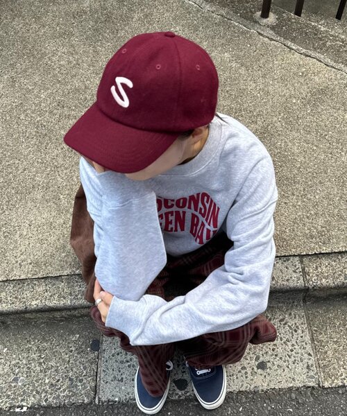 CIAOPANIC TYPY（チャオパニックティピー）の「【UNISEX】メルトンキャップ（キャップ・レディース・ネイビー/レッド/ブラウン・ONE SIZE）」の14枚目の写真