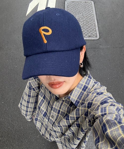 CIAOPANIC TYPY（チャオパニックティピー）の「【UNISEX】メルトンキャップ（キャップ・レディース・ネイビー/レッド/ブラウン・ONE SIZE）」の5枚目の写真