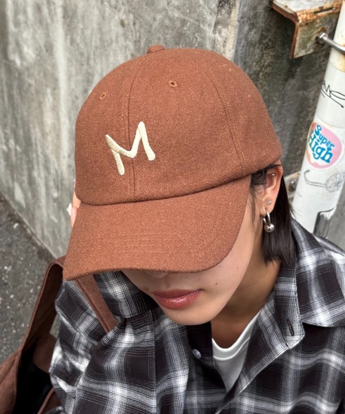 CIAOPANIC TYPY（チャオパニックティピー）の「【UNISEX】メルトンキャップ（キャップ・レディース・ネイビー/レッド/ブラウン・ONE SIZE）」の2枚目の写真