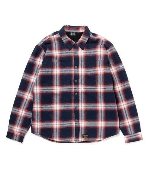 430（フォーサーティ）の「ms6213-L-S FLEECE LINER CHECK SHIRT フリースライナーシャツ(25-144)（シャツ/ブラウス・メンズ・ブルー/グリーン/ネイビー/ブラック・1/0/3/2）」の3枚目の写真