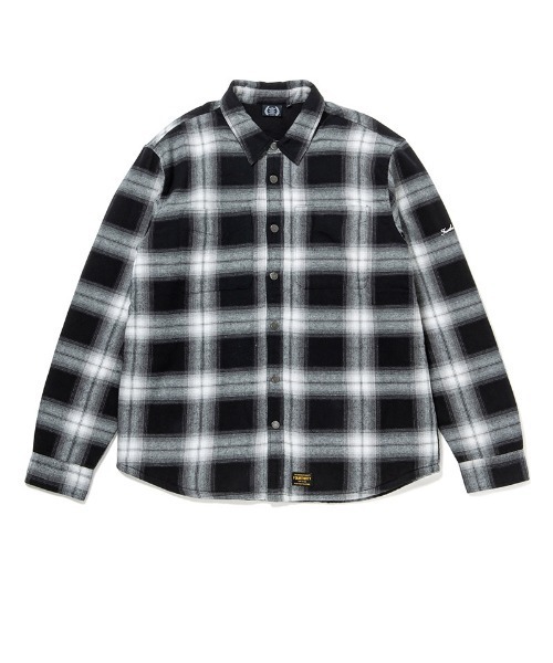 430（フォーサーティ）の「ms6213-L-S FLEECE LINER CHECK SHIRT フリースライナーシャツ(25-144)（シャツ/ブラウス・メンズ・ブルー/グリーン/ネイビー/ブラック・1/0/3/2）」の8枚目の写真
