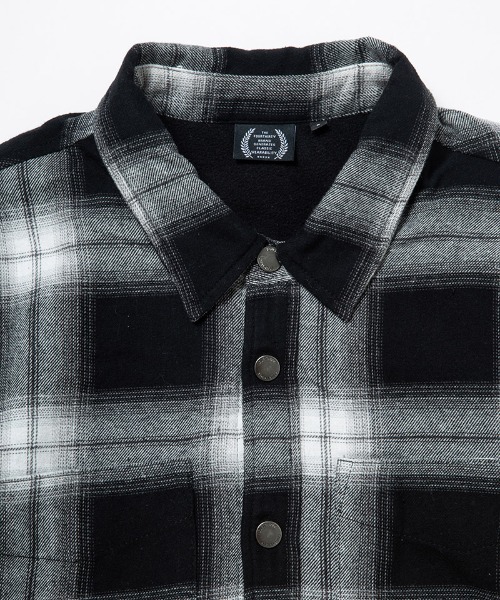 430（フォーサーティ）の「ms6213-L-S FLEECE LINER CHECK SHIRT フリースライナーシャツ(25-144)（シャツ/ブラウス・メンズ・ブルー/グリーン/ネイビー/ブラック・1/0/3/2）」の10枚目の写真