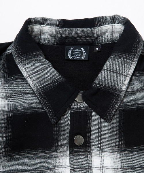 430（フォーサーティ）の「ms6213-L-S FLEECE LINER CHECK SHIRT フリースライナーシャツ(25-144)（シャツ/ブラウス・メンズ・ブルー/グリーン/ネイビー/ブラック・1/0/3/2）」の11枚目の写真
