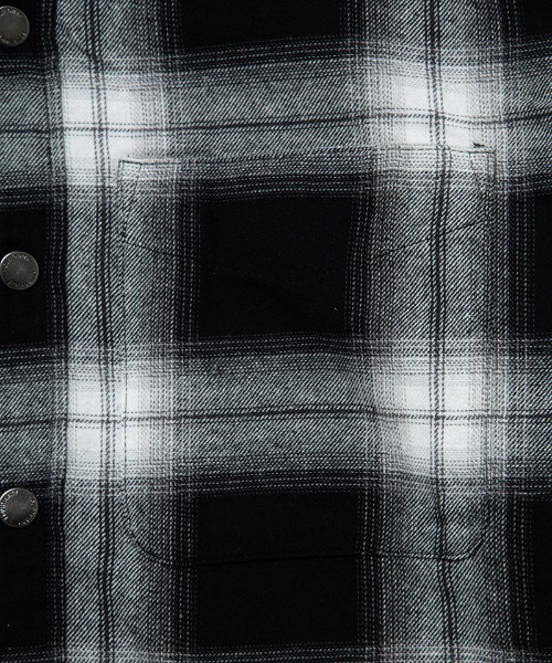 430（フォーサーティ）の「ms6213-L-S FLEECE LINER CHECK SHIRT フリースライナーシャツ(25-144)（シャツ/ブラウス・メンズ・ブルー/グリーン/ネイビー/ブラック・1/0/3/2）」の13枚目の写真