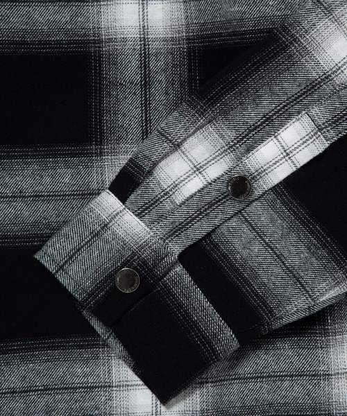 430（フォーサーティ）の「ms6213-L-S FLEECE LINER CHECK SHIRT フリースライナーシャツ(25-144)（シャツ/ブラウス・メンズ・ブルー/グリーン/ネイビー/ブラック・1/0/3/2）」の14枚目の写真