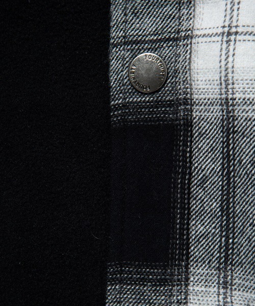430（フォーサーティ）の「ms6213-L-S FLEECE LINER CHECK SHIRT フリースライナーシャツ(25-144)（シャツ/ブラウス・メンズ・ブルー/グリーン/ネイビー/ブラック・1/0/3/2）」の16枚目の写真