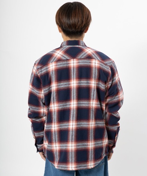430（フォーサーティ）の「ms6213-L-S FLEECE LINER CHECK SHIRT フリースライナーシャツ(25-144)（シャツ/ブラウス・メンズ・ブルー/グリーン/ネイビー/ブラック・1/0/3/2）」の22枚目の写真